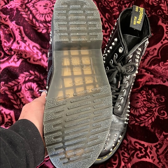 Dr Martens Studded Black Boots Women’s 9 - Picture 7 of 8